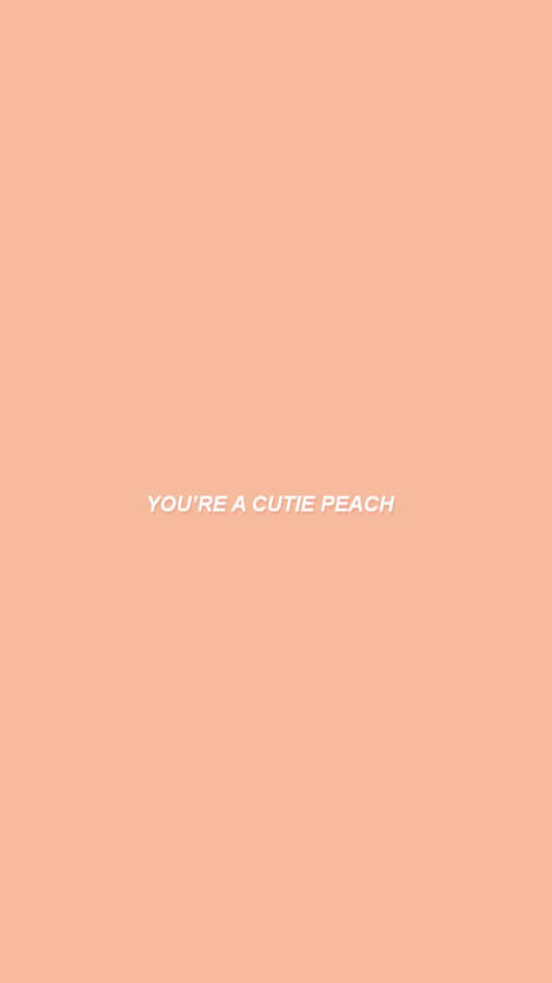Embrace The Soft Elegance Of Peach Aesthetic Wallpaper