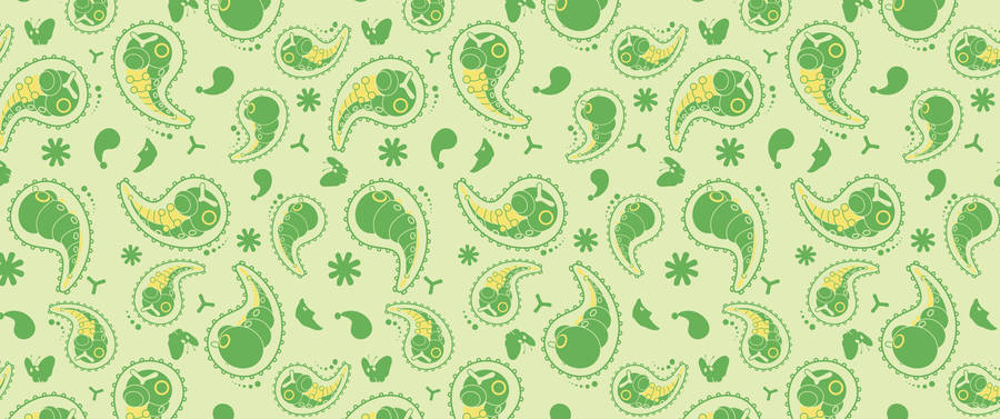 Embrace Your Inner Child With This Adorable Caterpie Pokemon Pattern! Wallpaper
