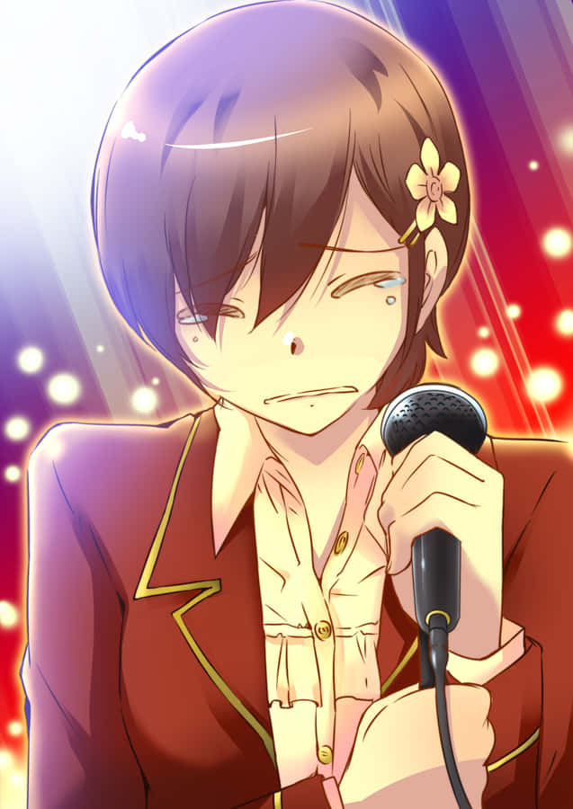 Emi Igawa Anime Singing Performance Wallpaper