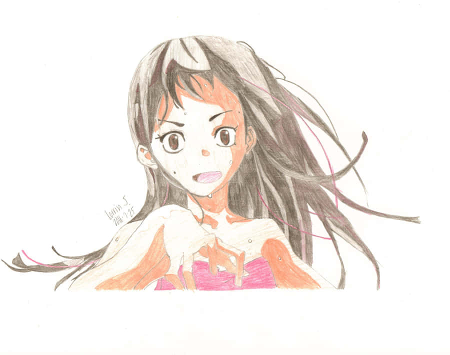 Emi Igawa Anime Sketch Wallpaper