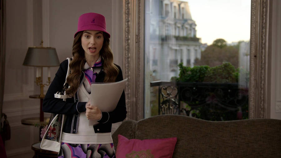 Emily In Paris Explains Herself Wallpaper