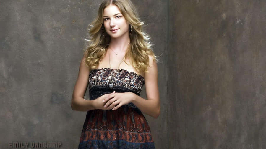 Emily Vancamp Elegant Portrait Wallpaper