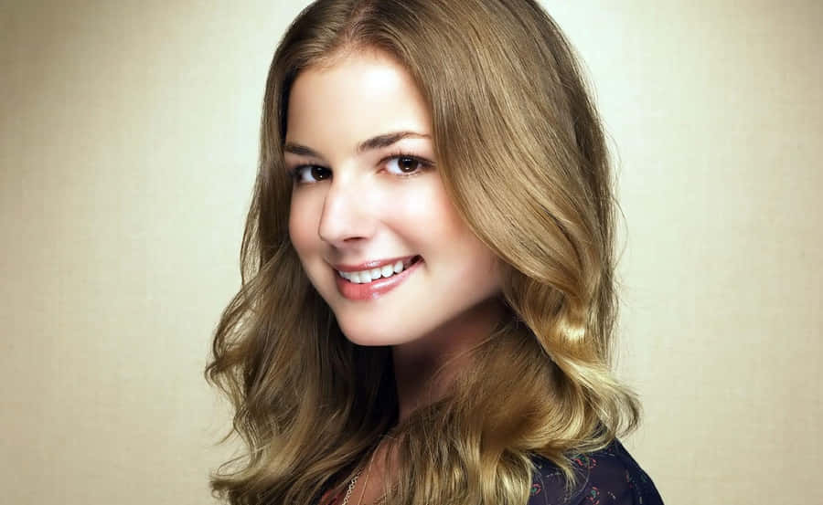 Emily Vancamp Smiling Portrait Wallpaper