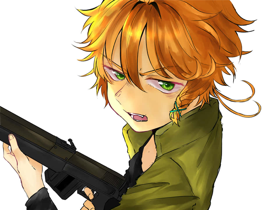 Emma, Ray And Norman Take On The Demons Of The Promised Neverland! Wallpaper