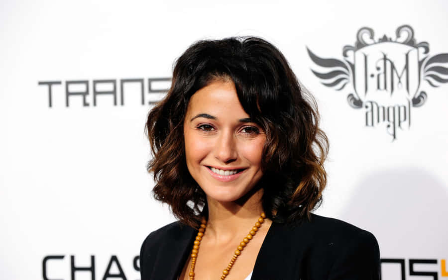Emmanuelle Chriqui At A Red Carpet Event Wallpaper
