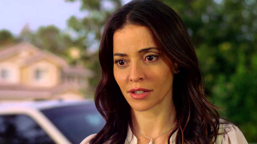 Emmanuelle Vaugier Posing Elegantly Wallpaper