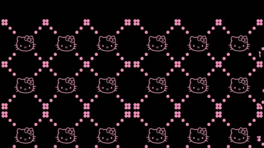 Emo Hello Kitty Wearing A Sad Expression Wallpaper