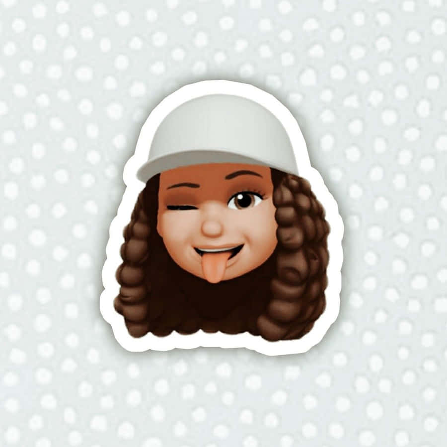 Emoji Girl Sticking Tongue Out Wallpaper