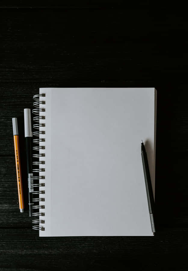 Empty Open Notebook Wallpaper
