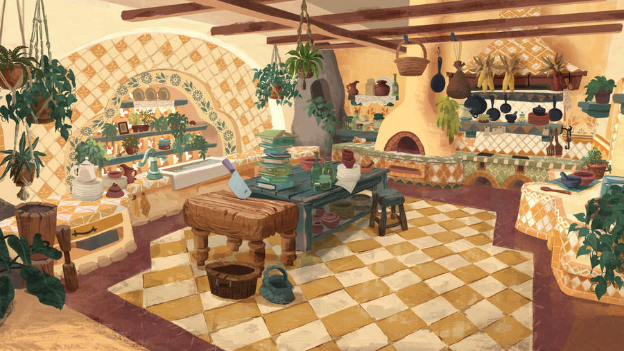 Encanto House Interior Wallpaper