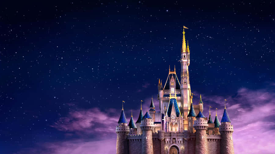 Enchanted_ Disney_ Castle_ Night_ Sky Wallpaper