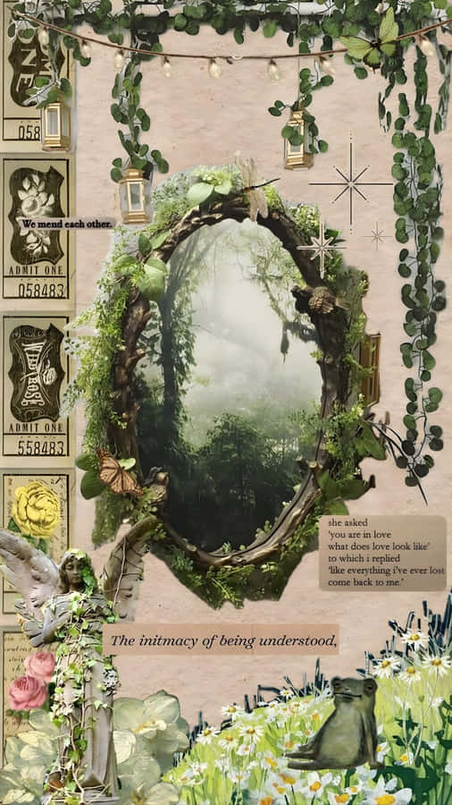 Enchanted Grunge Fairycore Mirror Wallpaper
