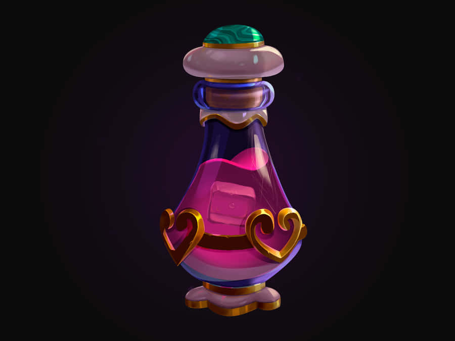Enchanted Love Potion Bottle Wallpaper