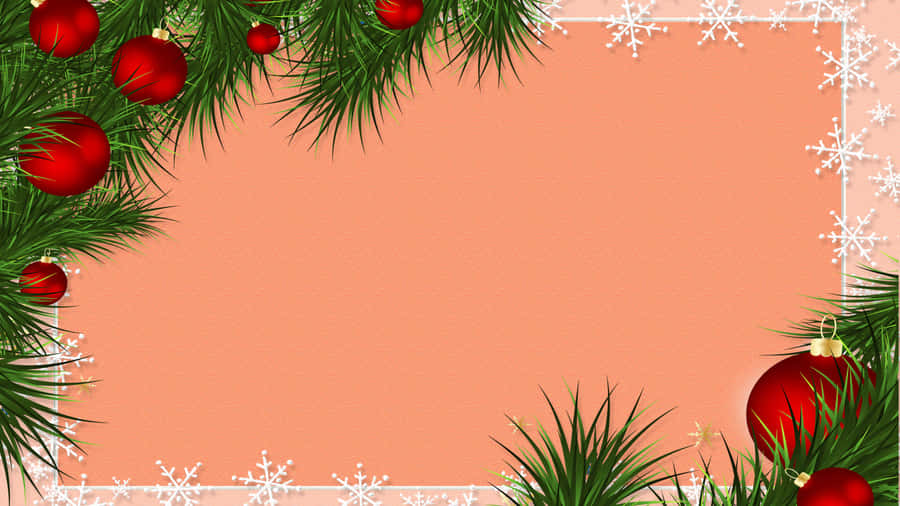 Enchanting Christmas Background With Delicate Snowflakes And Gleaming Lights Wallpaper