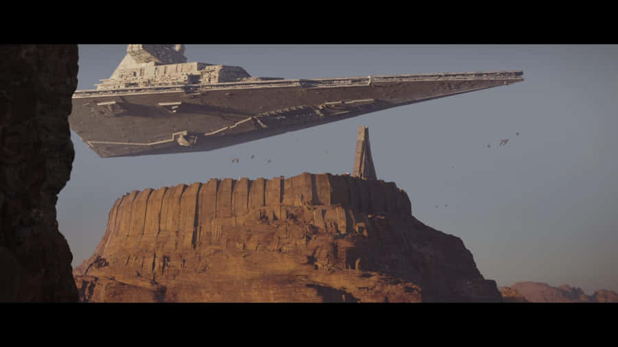 Enchanting Cityscape Of Jedha Wallpaper