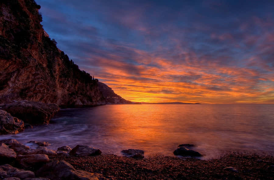 Enchanting Coastal Sunset Wallpaper
