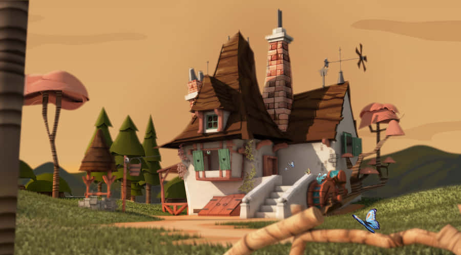 Enchanting Disney 3d Movie Characters Wallpaper