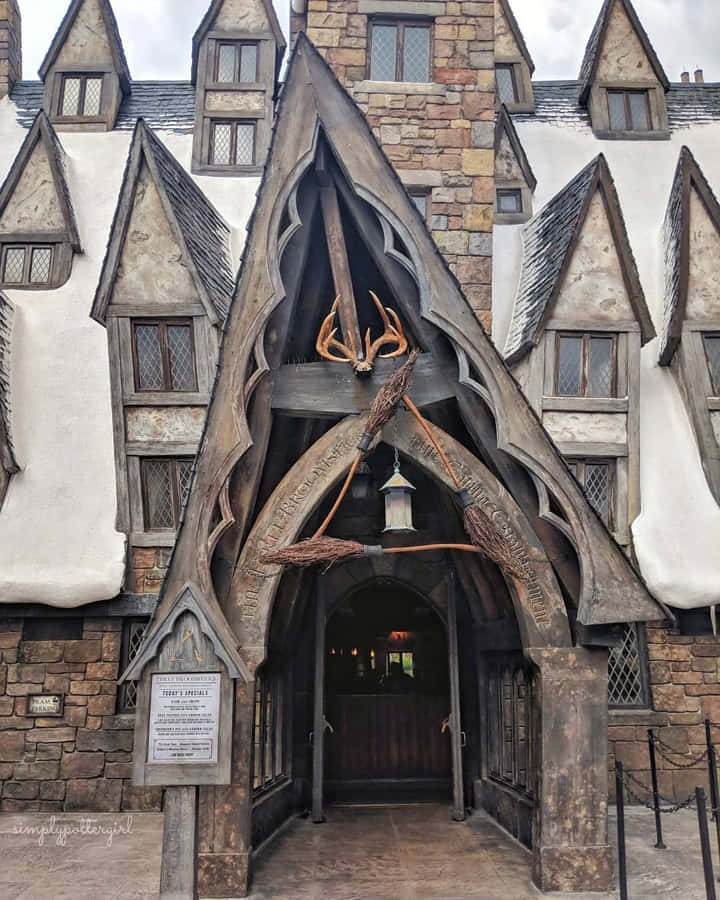 Enchanting Hogsmeade Village At Dusk Wallpaper