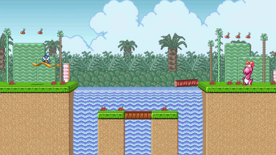 Enchanting Mushroom Kingdom Landscape Wallpaper