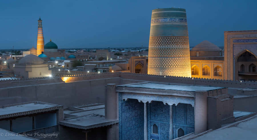 Enchanting Night At Khiva Wallpaper