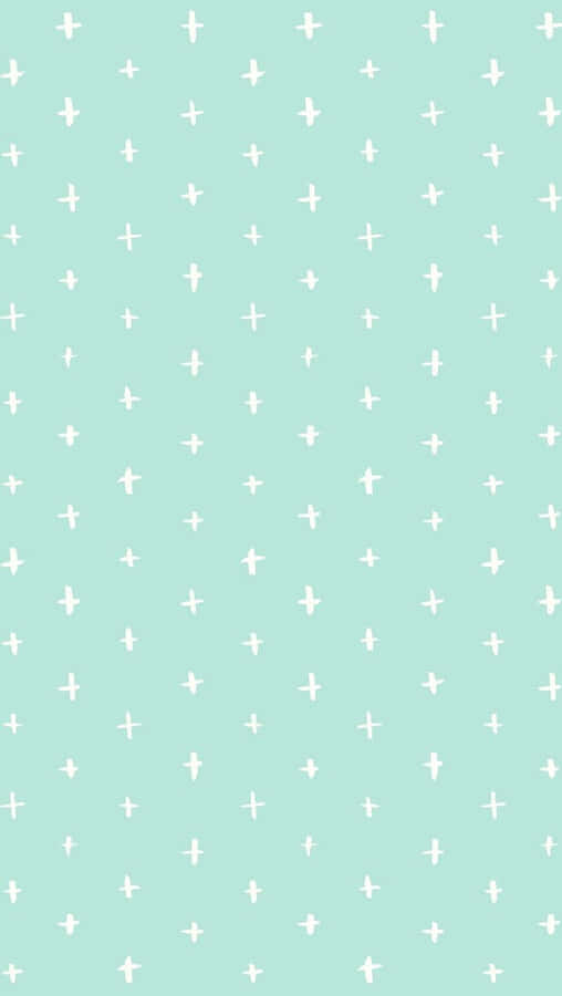 Enchanting Pastel Green Background Wallpaper