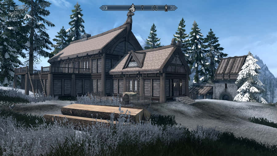 Enchanting View Of Heljarchen Hall Wallpaper