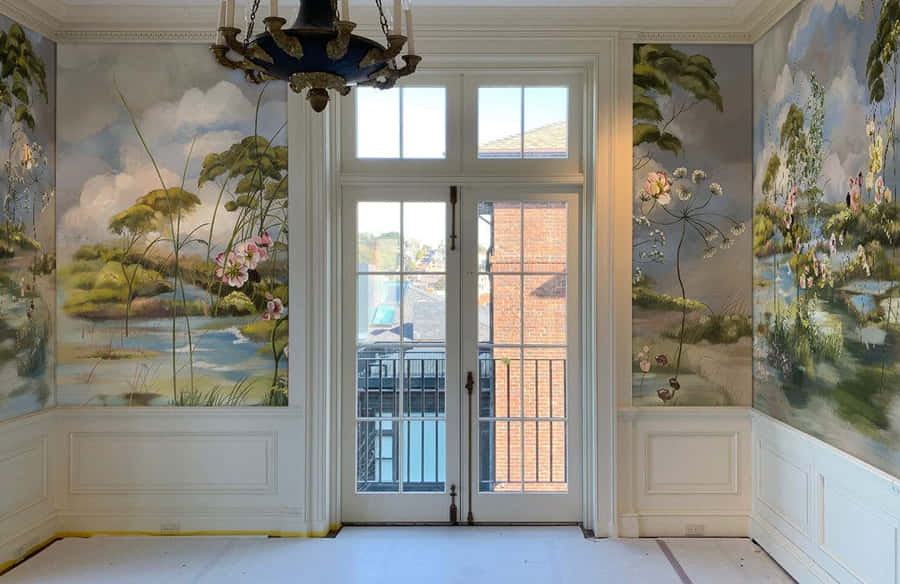 Enchanting Vintage Living Room Wallpaper