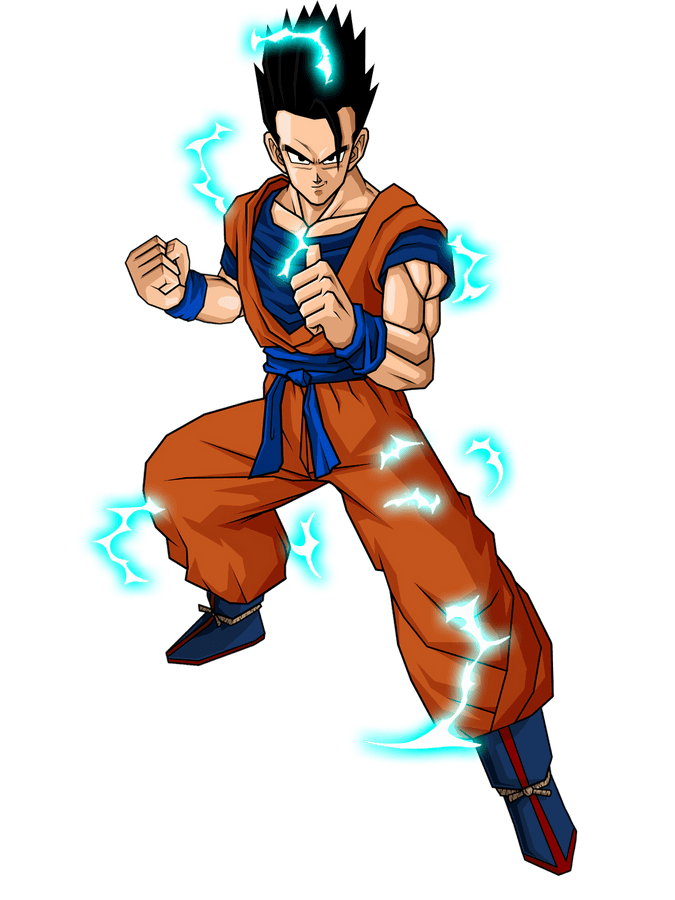 Enduring Strength: Mystic Gohan In Battle Wallpaper