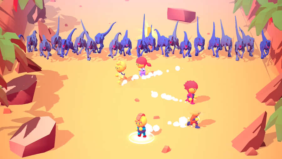 Engaging Casual Game On Digital Devices Wallpaper