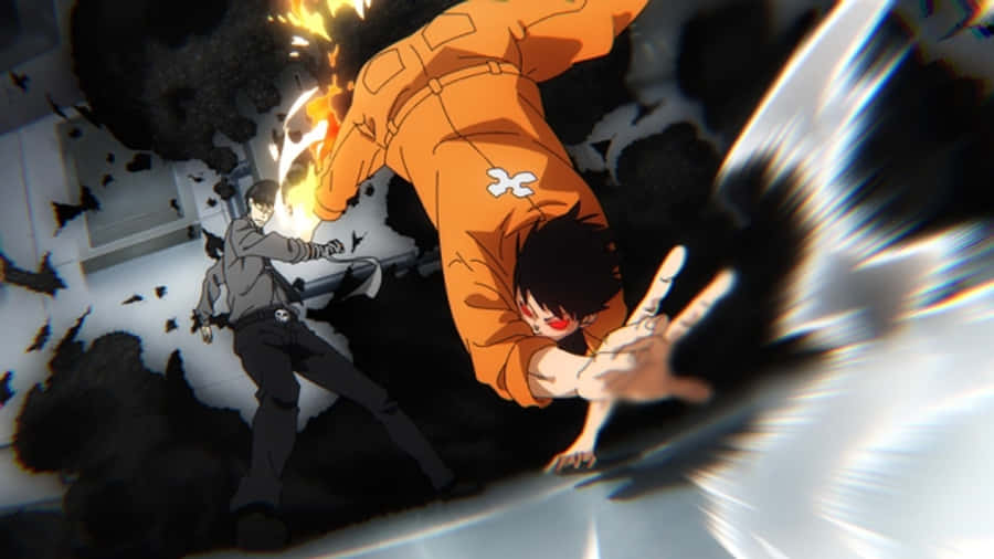 Engaging Portrait Of Rekka Hoshimiya In Battle Costume Wallpaper