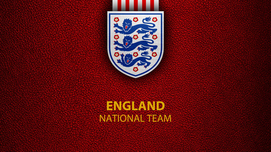 England Football Leather Background Wallpaper