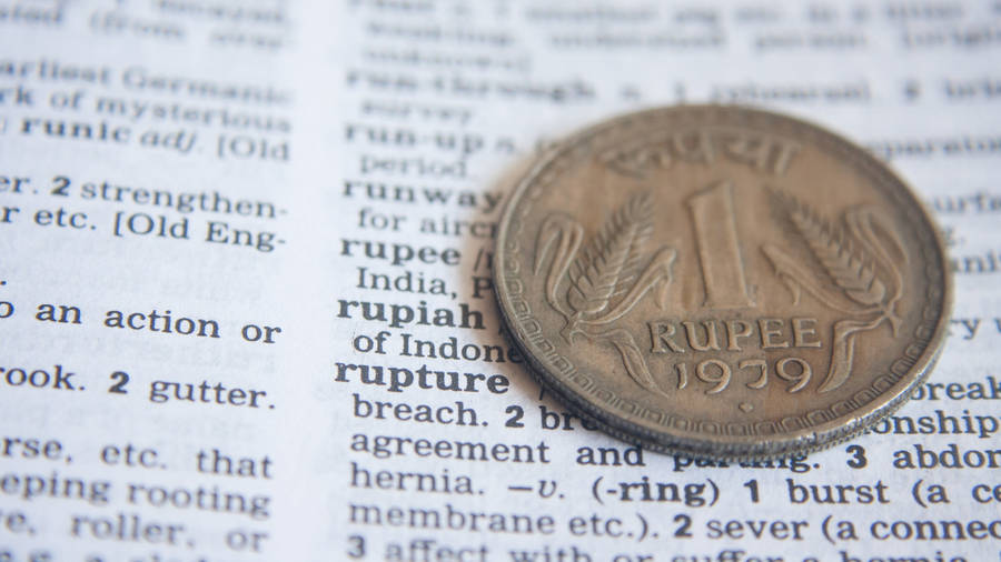 English Dictionary With Coin Wallpaper