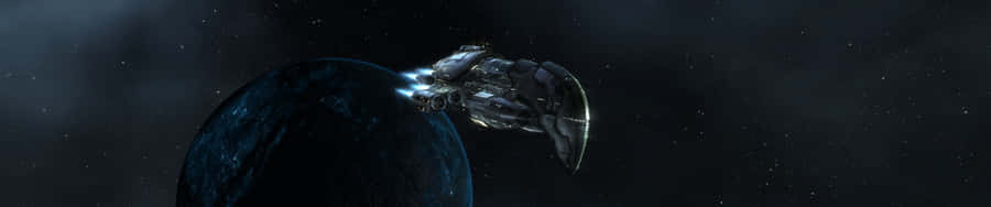 Engulfing Darkness Multi-monitor Display Wallpaper