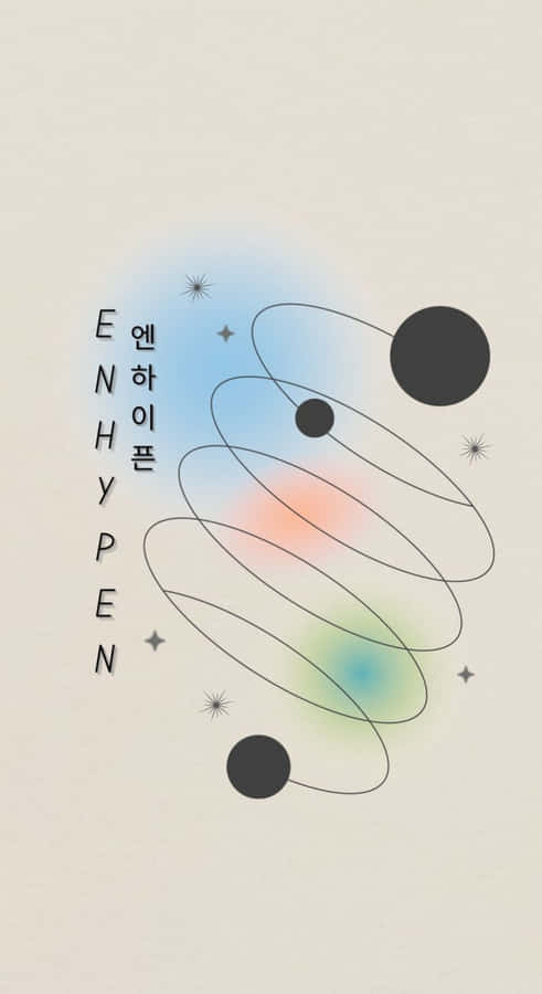 Enhypen Minimalist Art Wallpaper