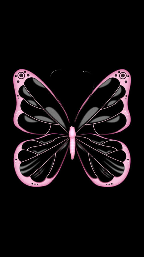 Enigmatic Dark Butterfly Wallpaper