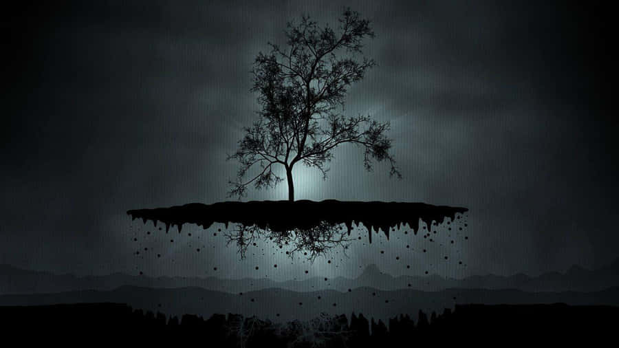 Enigmatic Dark Digital Art World Wallpaper