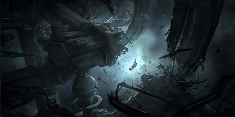 Enigmatic Digital Abyss Wallpaper