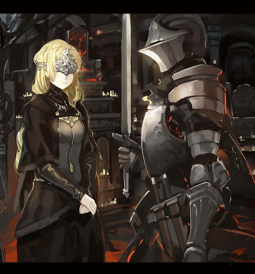 Enigmatic Fire Keeper In Dark Souls Wallpaper