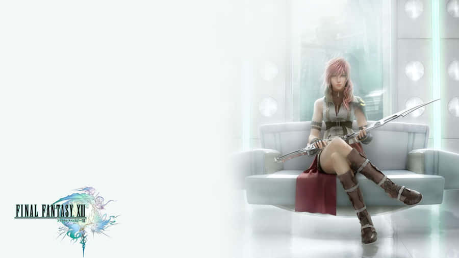 Enigmatic Lightning From Final Fantasy Xiii Wallpaper