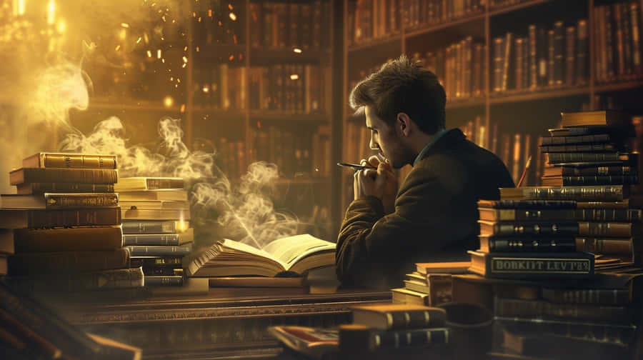 Enigmatic Study Session Wallpaper