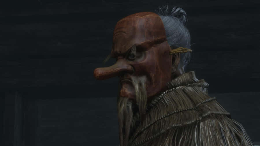 Enigmatic Tengu In A Mystical Forest Wallpaper