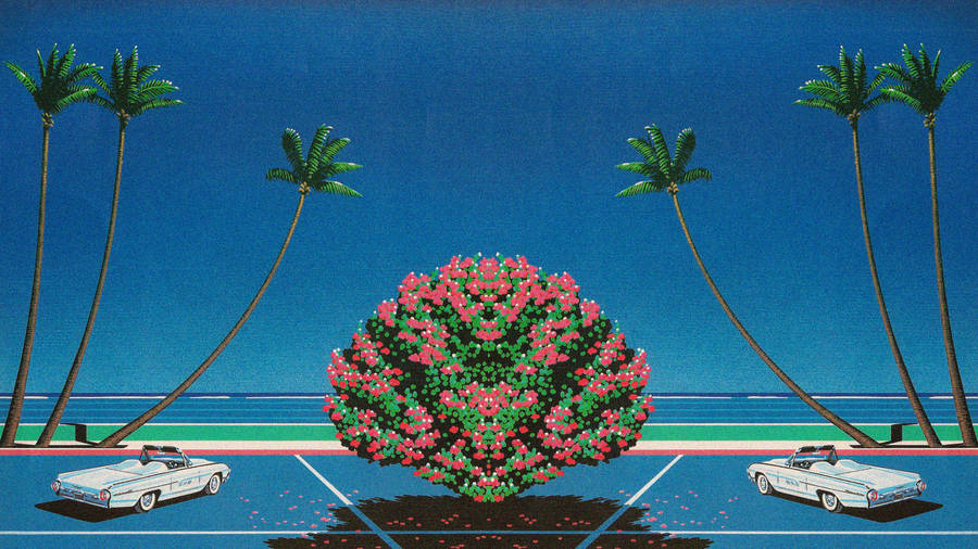 Enjoy A Blue Aesthetic On Your Laptop Wallpaper