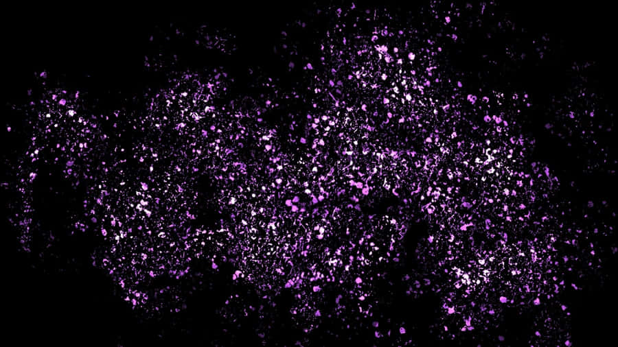 Enjoy A Magical Display Of Color And Light With Purple Glitter Wallpaper