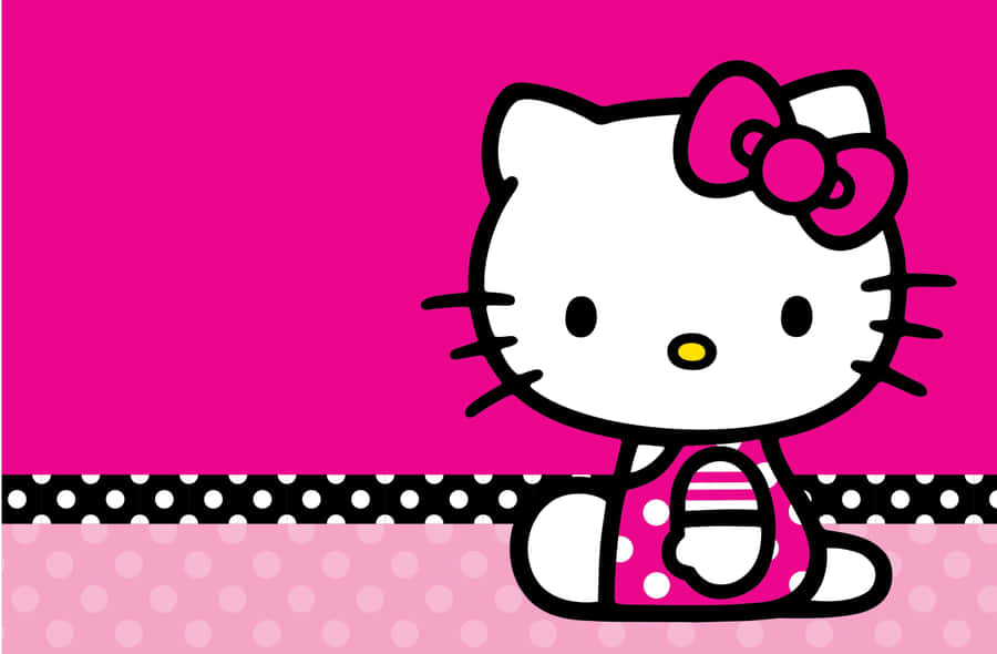 Enjoy Computing With This Adorable Hello Kitty Laptop! Wallpaper