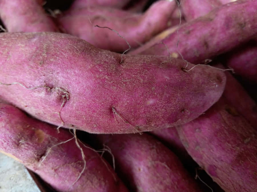 Enjoy Delicious And Nutritious Purple Sweet Potato Wallpaper