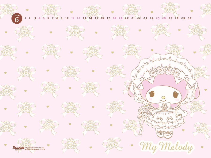 Enjoy Quality Computing With My Melody Laptop Wallpaper