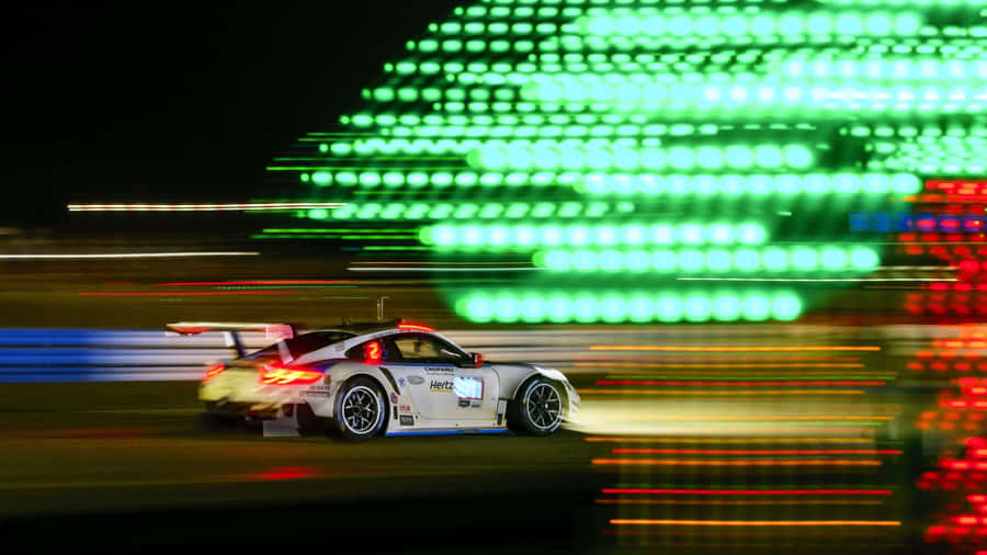 Enjoy The Beauty Of Motion With This Stunning Motion Blur Wallpaper. Wallpaper