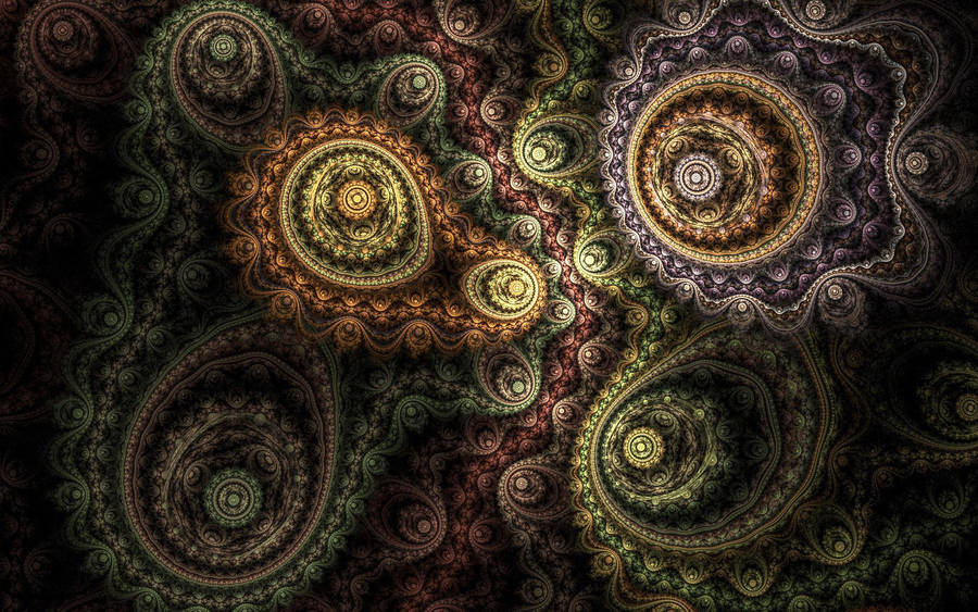 Enjoy The Beauty Of Nature In A Spiral Pattern Wallpaper