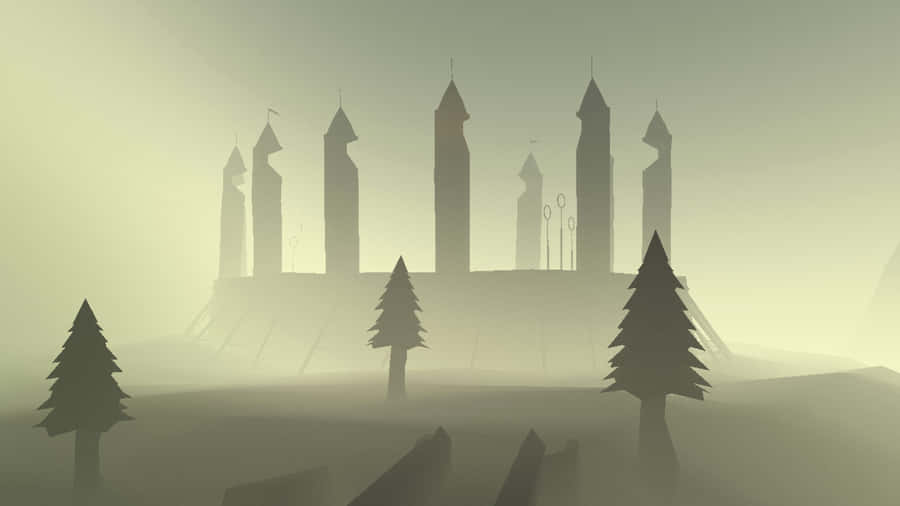 Enjoy The Thrill Of The Game At The Hogwarts Quidditch Pitch Wallpaper