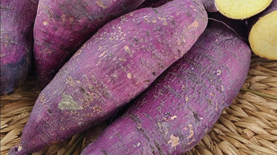 Enjoy The Unique Flavor Of Purple Sweet Potato Wallpaper